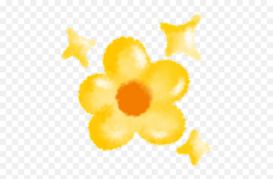 Sticker Maker - Kawaii Emojis 12,Yellow Flower Apple Emoji