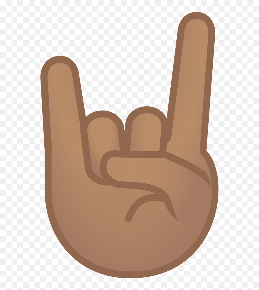 Sign Of The Horns Medium Skin Tone Icon Noto Emoji People,V Sign Emoji