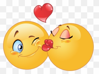 Home Printed Decals Emojis Cheek - Romantic Lip Kiss Emoji,Kiss Emoji