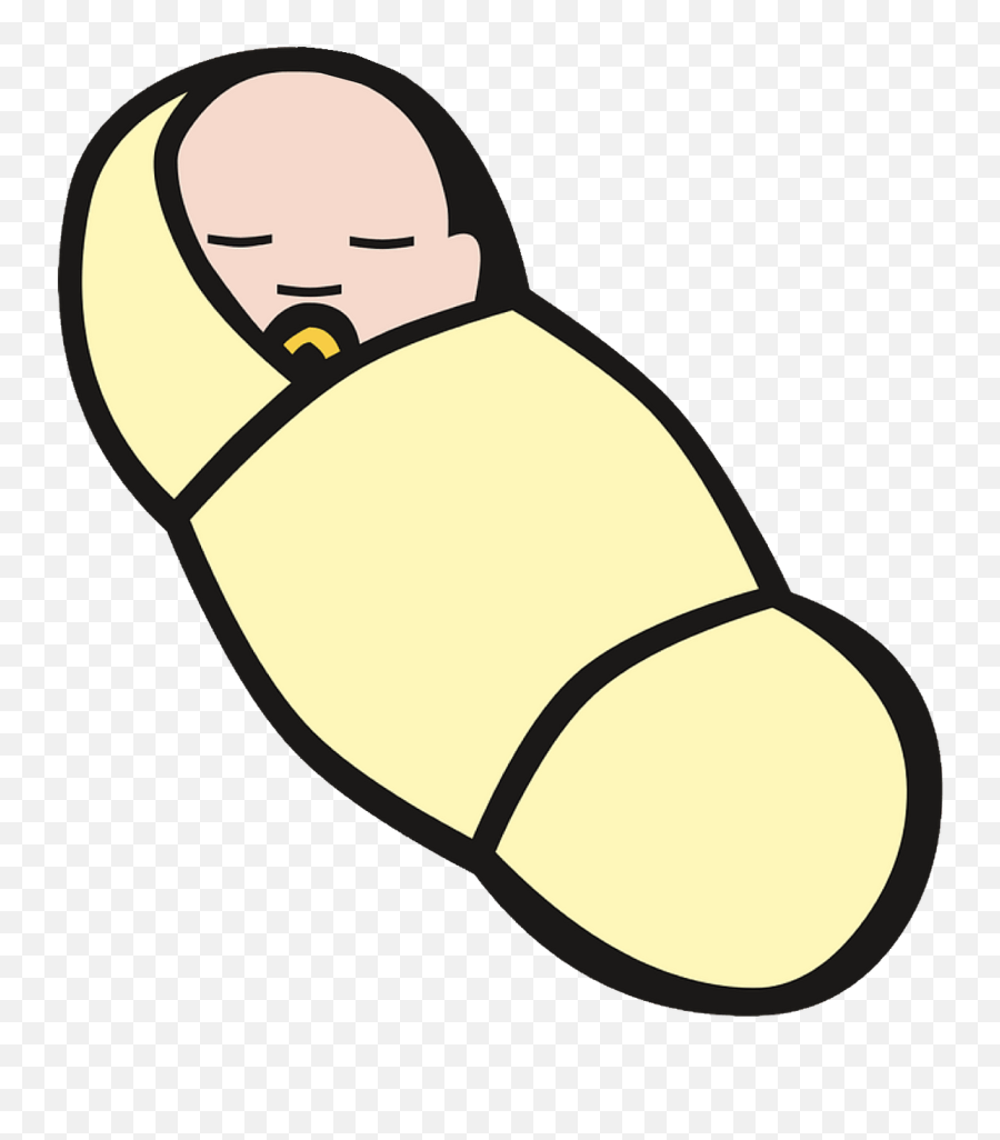 Baby Sleeping Clipart - Newborn Sleeping Baby Clipart Emoji,Baby Crawling Emoji