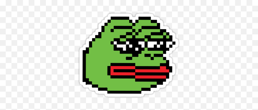 Pin On Pepe Stickers - Pepe The Frog Pixel Emoji,Pegboard Nerds - Emoji Lyrics