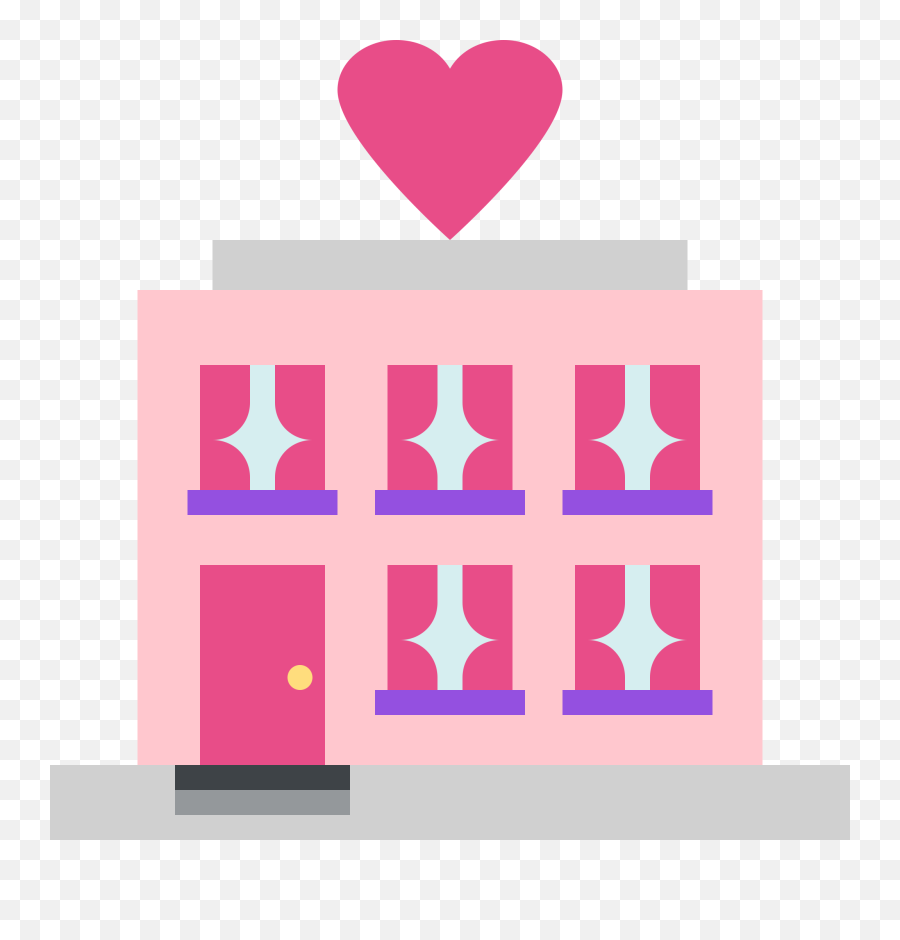 Love Hotel Emoji Clipart - Emoji,Love Hotel Emoji