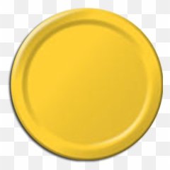 Yellow Small Party Plates Pk24 - Solid Emoji,Justice Emoji Plates