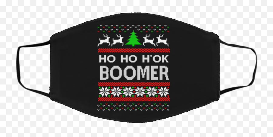 Ho Ho Hok Boomer Ugly Christmas Face - Bye Don Mask Emoji,Ok Boomer Emoji