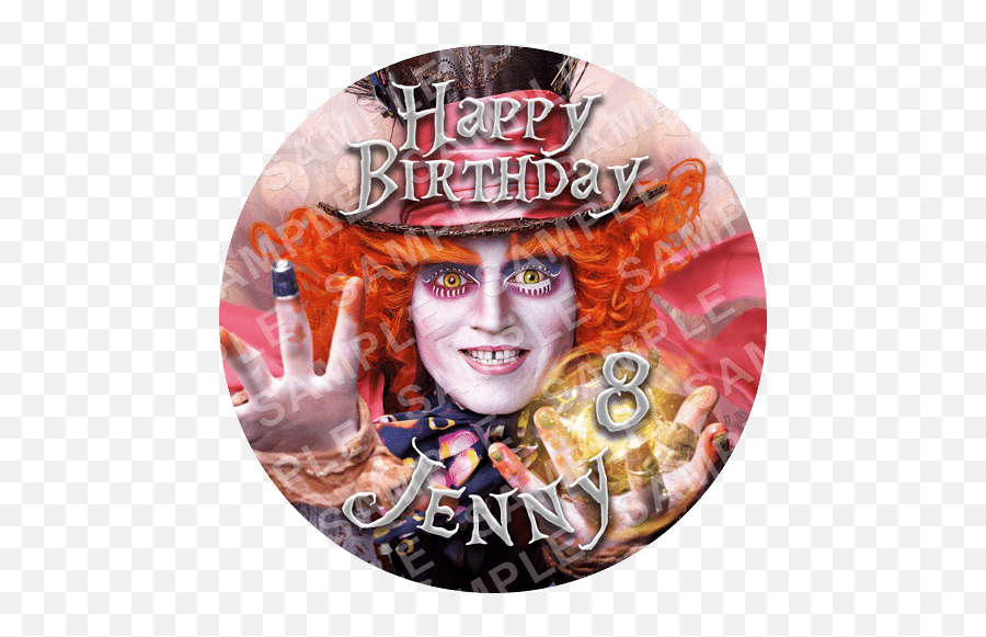 Mad Hatter - Cake De Johnny Depp Emoji,Mad Hatter Emoji