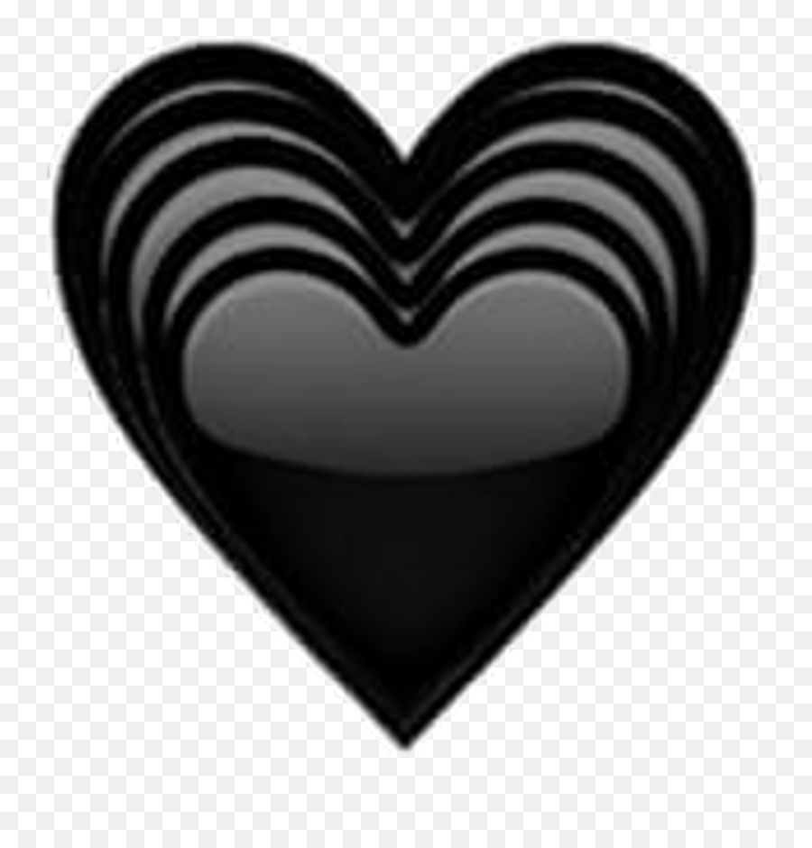 Download Black Heart Emoji Art - Girly,Emoji Art