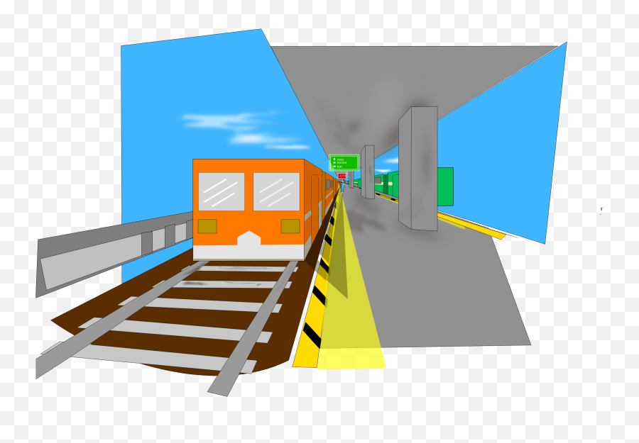 Clipart Road Infrastructure Clipart Road Infrastructure - Train Station Clipart Png Emoji,Stud Muffin Emoji