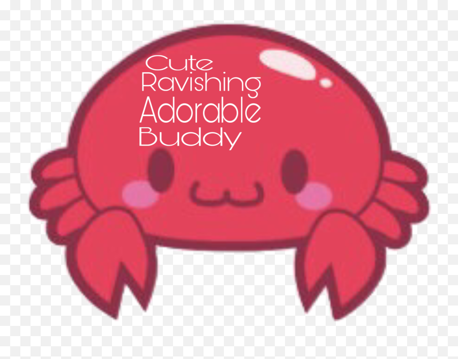 Crab Sticker - Crab Kawaii Emoji,Crab Emoji Meme
