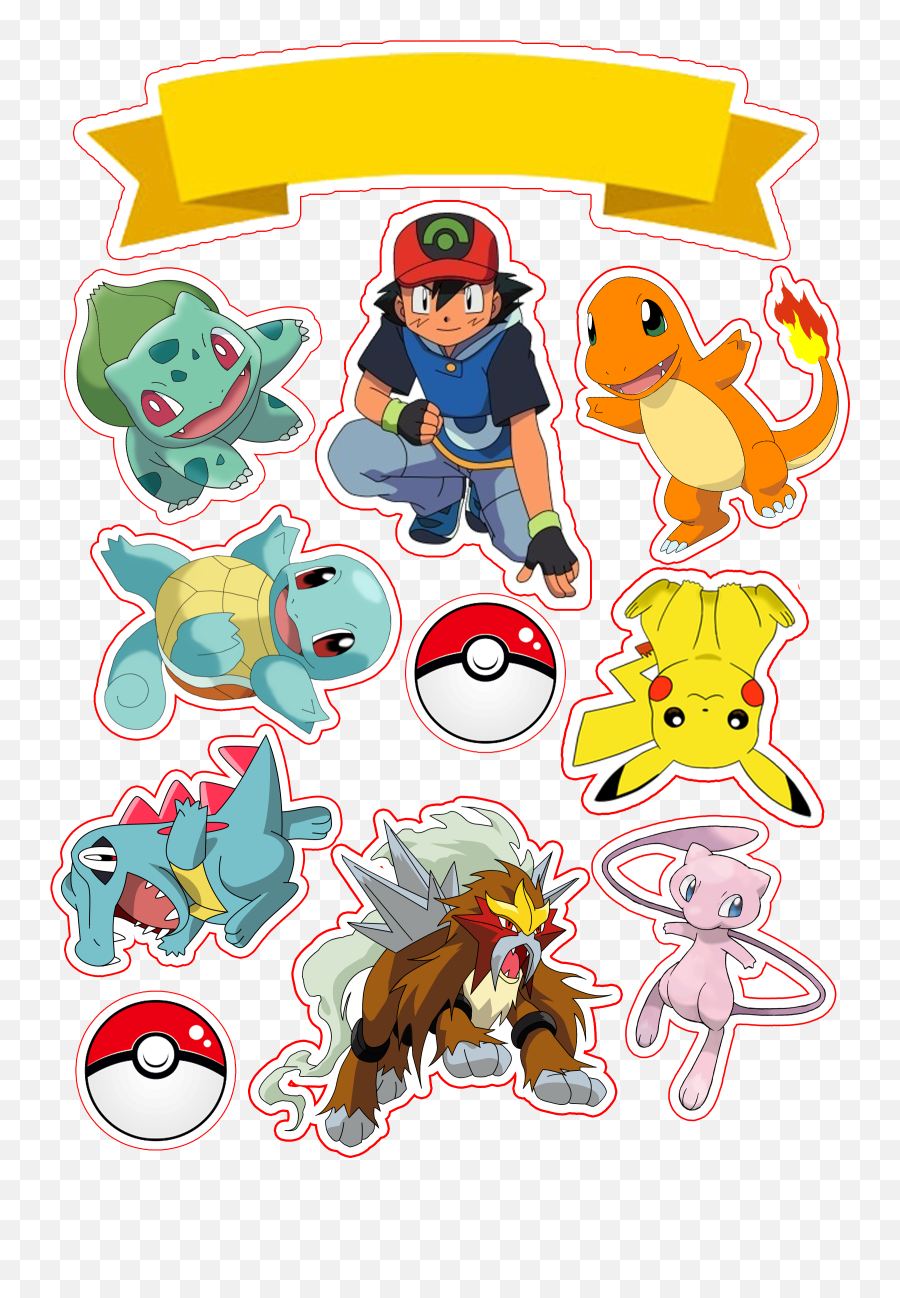 Pin En Png - Topper Pokemon Emoji,Edible Emoji Cake Toppers