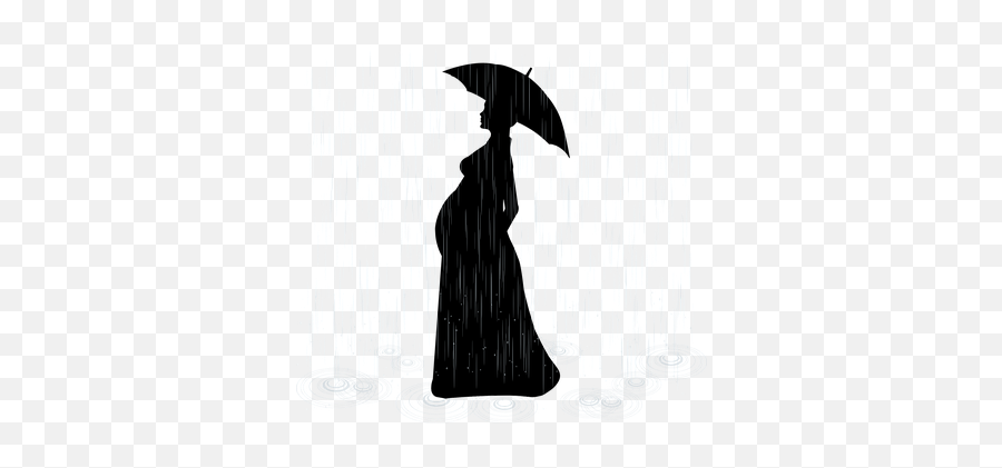 Free Umbrella Rain Vectors - Fictional Character Emoji,Black Umbrella Emoticon