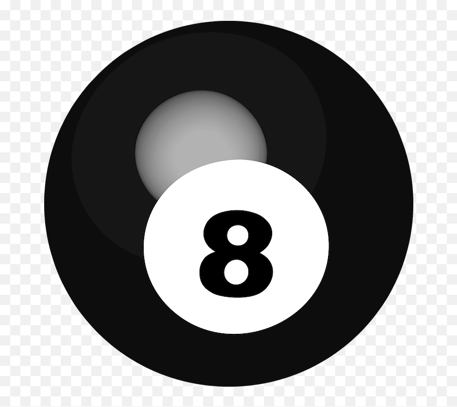 Pool Ball Number 8 Sphere Emoji,Eight Ball Emoji