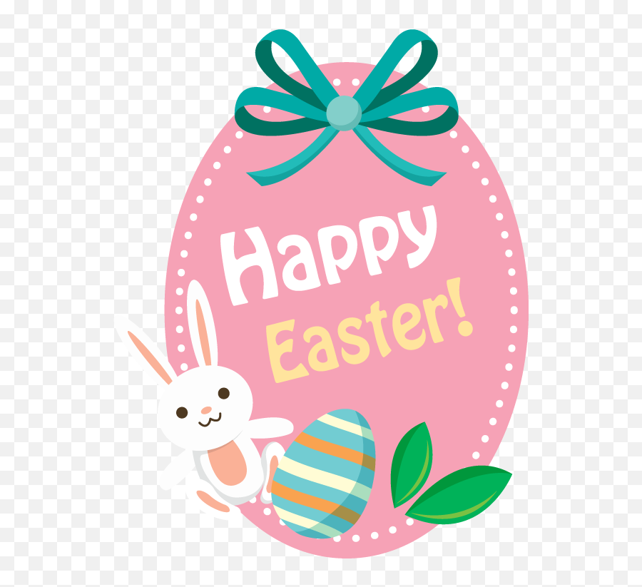 Download Easter Easter Drawing Bunny Egg Bunny Happy - Easter Label Emoji,Free Happy Easter Emoticon