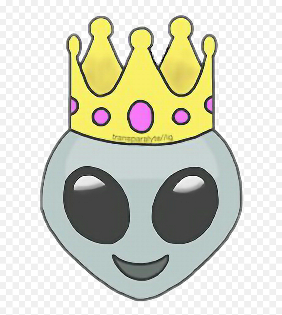 Emojis Corona Png - Alien With Crown Full Size Png Alien Emoji With Crown,Corona Emoji