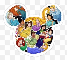 Laptop Stickers - Disney Princess T Shirt With Mickey Emoji,Redhead Iphone Emoji