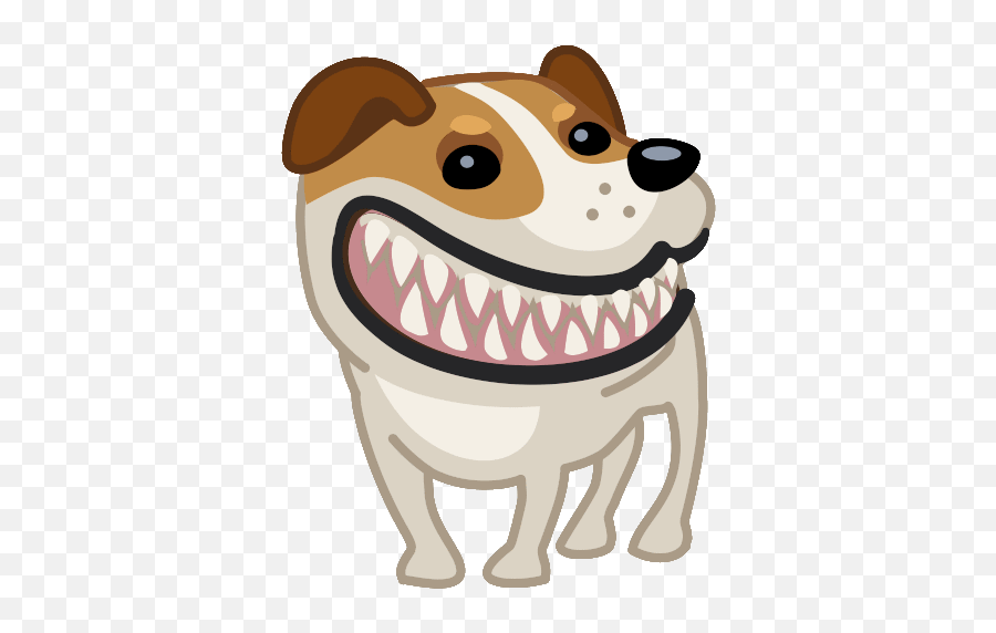 Nice Dogs Gif From Smiley - Dog Teeth Cartoon Gif Emoji,Emoticons Dogs