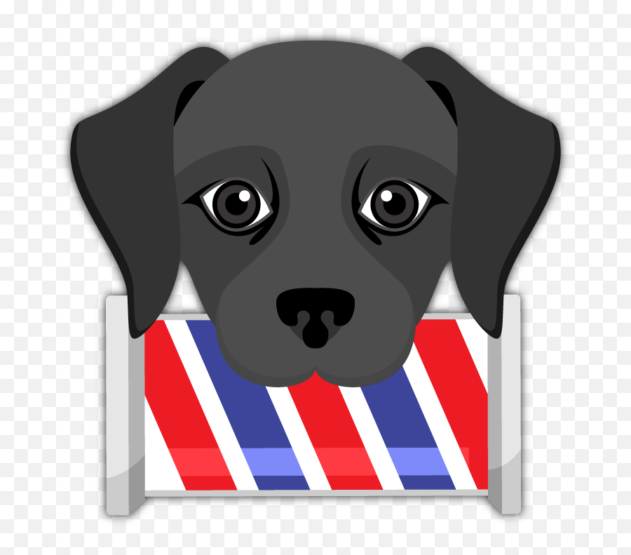 Black Labrador Emoji - Labrador Retriever,Canadian Emoji