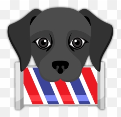 Black Labrador Emoji - Labrador Retriever,Canadian Emoji