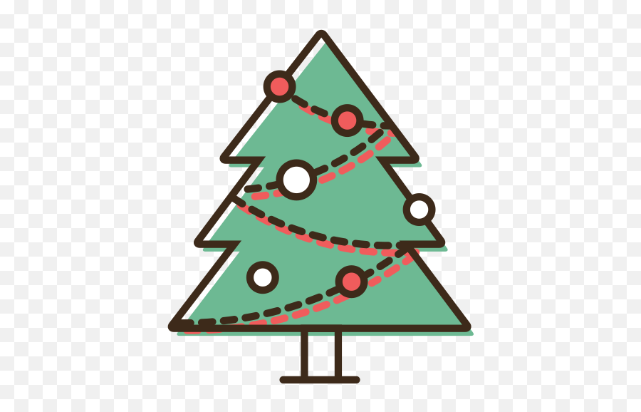 Icon Of Christmas Outline Icons - New Year Tree Emoji,Natal Emoticons Whatsapp