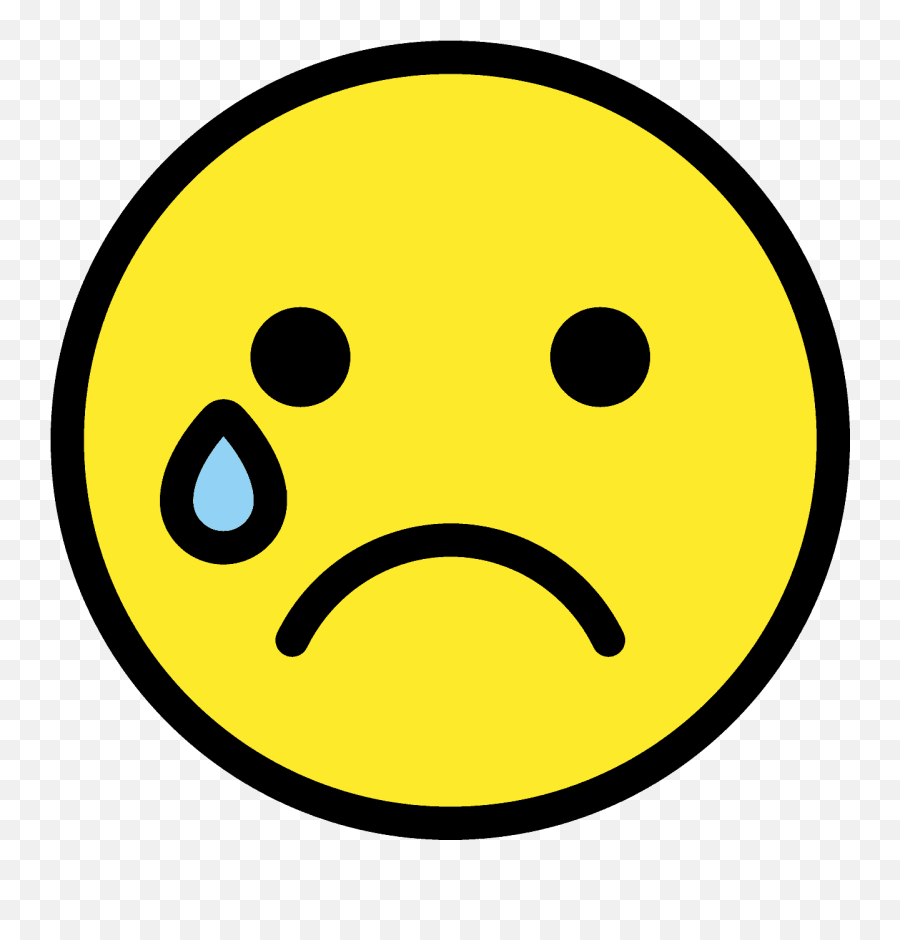 Crying Face Emoji Clipart - Crying,Loudly Crying Emoji