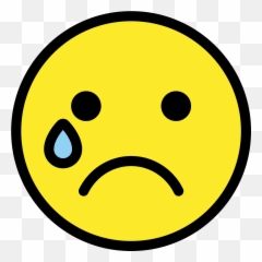 Crying Face Emoji Clipart - Crying,Loudly Crying Emoji