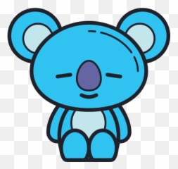 Bt21 Koya Icon In Color Hand Drawn Style - Koya Bt21 Emoji,Emojis Para Colorir
