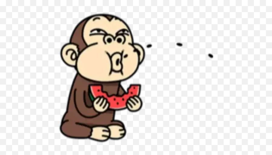Crazy Monkey 2 Stickers For Whatsapp - Dot Emoji,Llittle Monkey Emojis