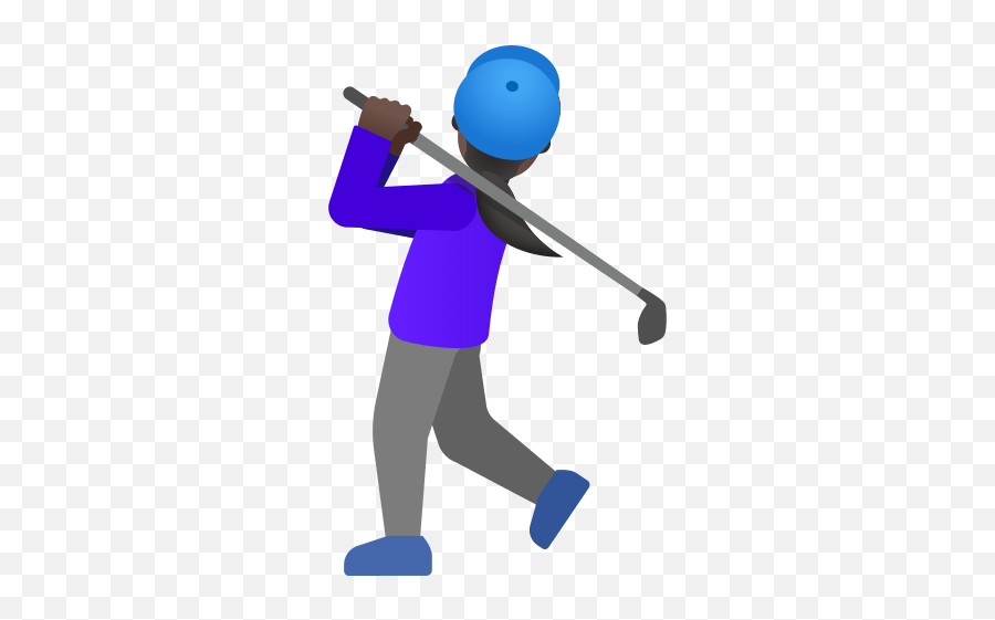 Mujer Jugando Al Golf Con Tono De Piel - Black Golfer Emoji,Emoticon Bate De Beisbo