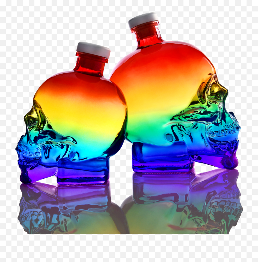 Best Pride Merch 2021 - Limited Edition Rainbow Crystal Head Vodka Emoji,Emotion Art Abstract Pride