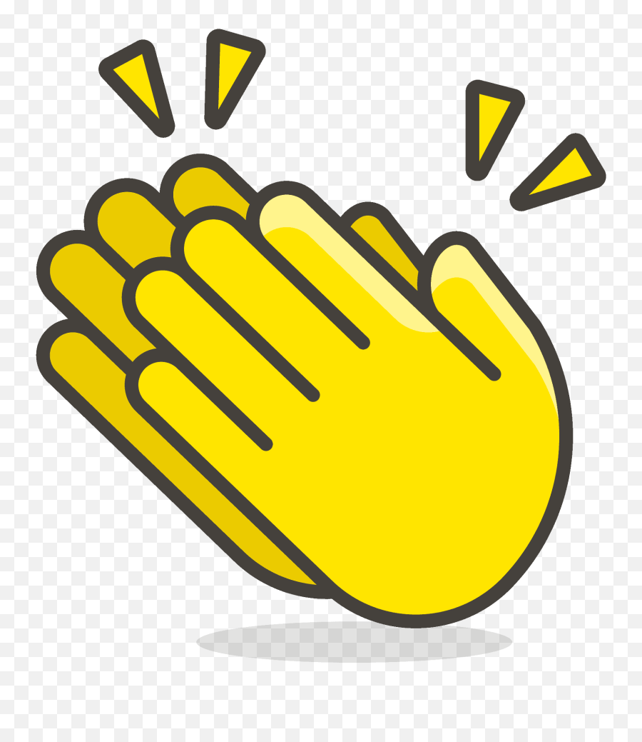 Clapping Hands Emoji Clipart - Clapping Clip Arts,Emoticon Aplaudiendo Gif