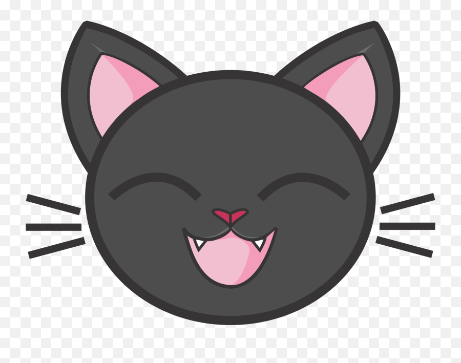 3 Free Black Cat Cat Images - Cartoon Black Cat Cute Emoji,Cats Emotions