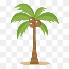 Palm Tree Art Tropical Palm Trees Clip - Transparent Background Coconut Tree Clipart Png Emoji,Palm Tree Book Emoji