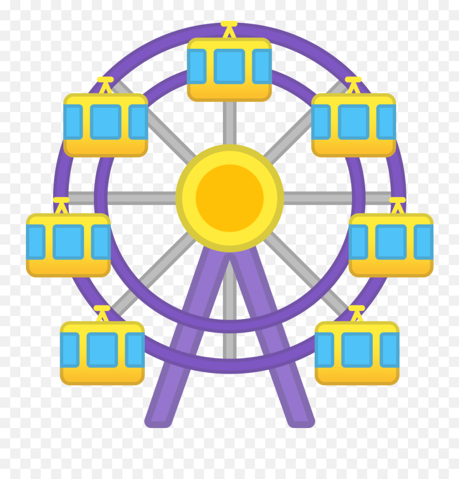 Ferris Wheel Emoji - Ferris Wheel Icon Png,Emoticons P