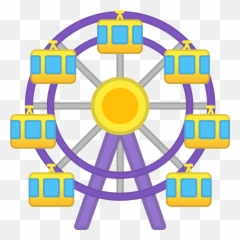 Ferris Wheel Emoji - Ferris Wheel Icon Png,Emoticons P