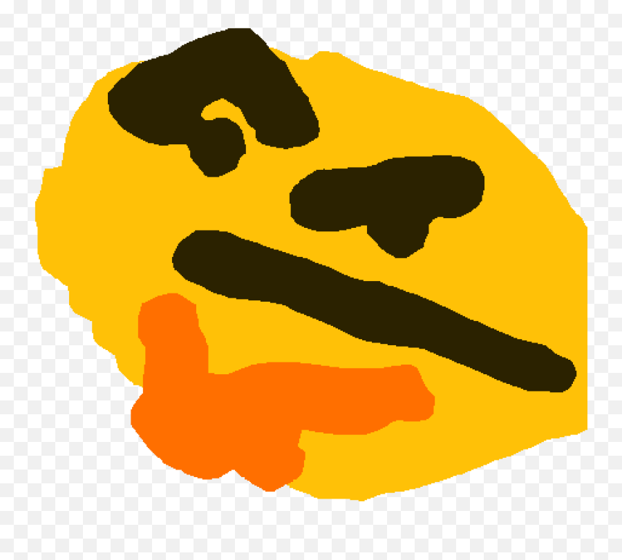 Pixilart - Thonking By Sammyyy Emoji,Emojis Rendered