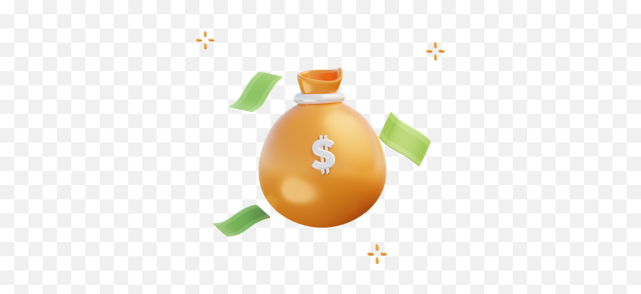 Premium Money Bag 3d Illustration Download In Png Obj Or Emoji,Dollar Bag Emoji