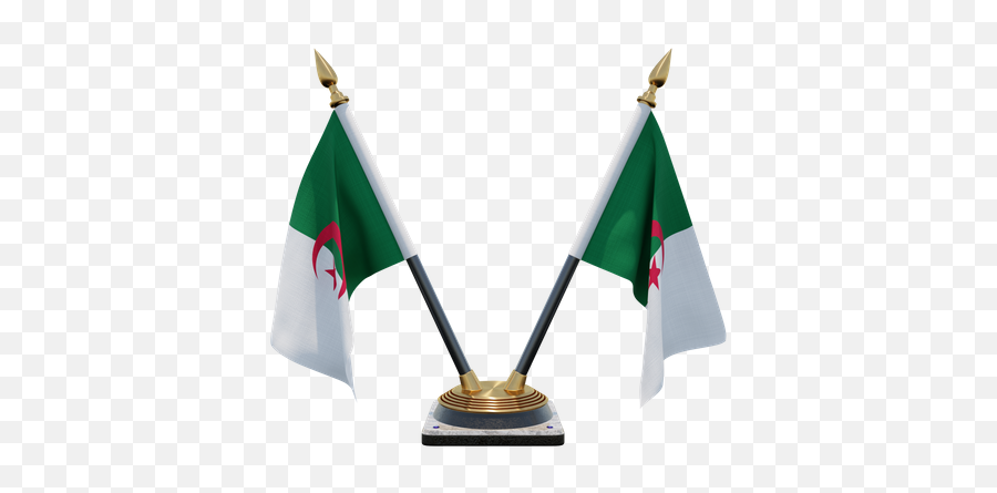 Algeria Flag Pole 3d Illustrations Designs Images Vectors Emoji,Flag Of The World With Emoji Flags