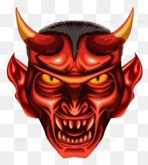 Devil Mask - Devil Face Png Emoji,Demon Emoji Png