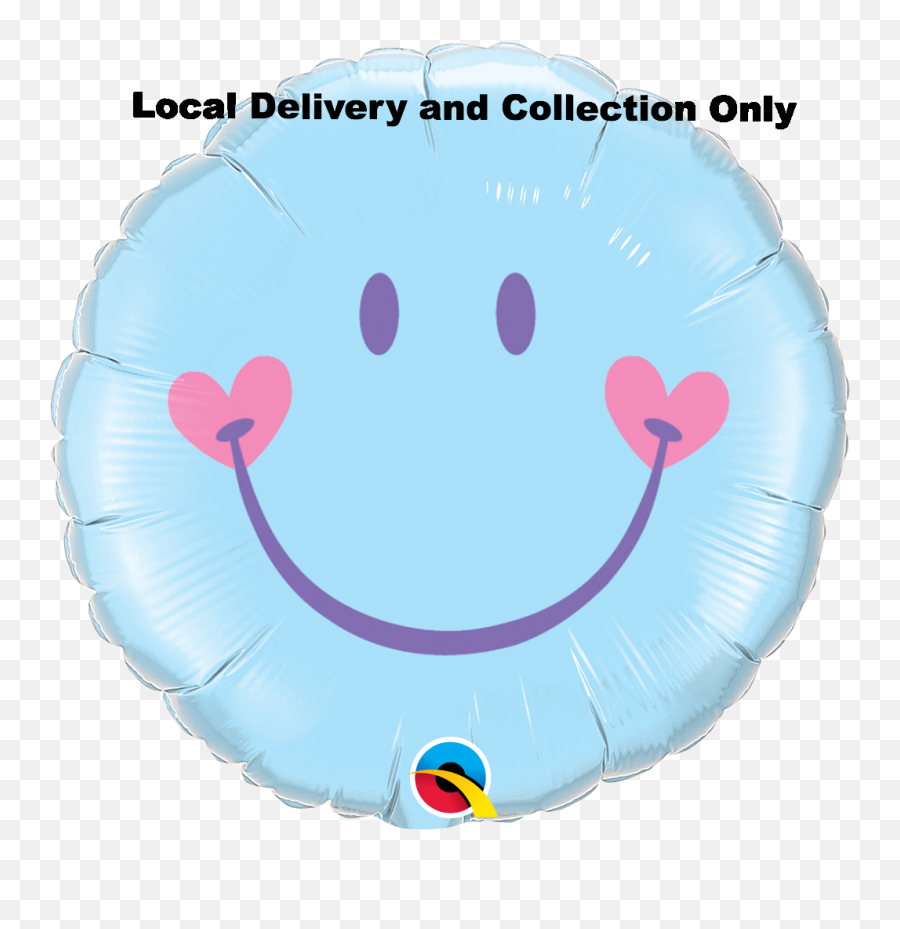 Sweet Smile Face - Pink 18 Foil Balloon Emoji,Mardi Gras Emoji