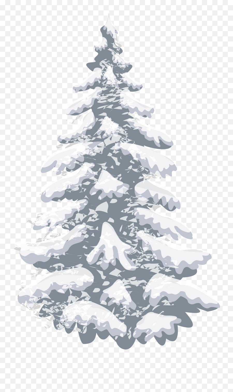 Pine Christmas Tree - Simple Grey Christmas Tree Png Snow Pine Trees Clipart Emoji,Pine Emoji