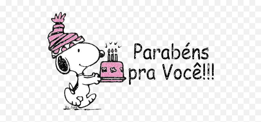 Parabéns Pra - Parabéns Snoopy Gif Emoji,Emoticons De Niver