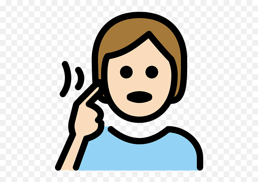 Deaf Person Emoji Clipart - Deaf Person Sign Icon,Persona Emojis