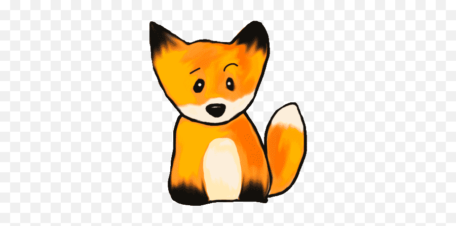 Little Fox By Ivan Gusev - Little Fox Cartoon Gif Emoji,Fox Emojis