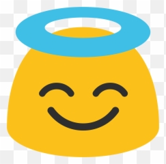 Emoji U1f607 - Escuela De La Ciudad De Aguascalientes,Angel Emoji