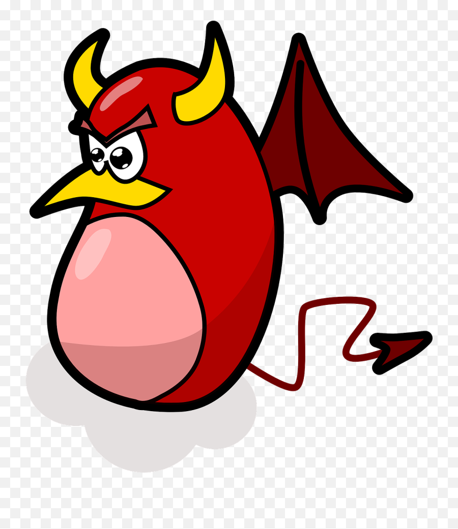 Devil Wings Red Horns Scary Png Picpng - Evil Clip Art Emoji,Devil Horns Emoticon
