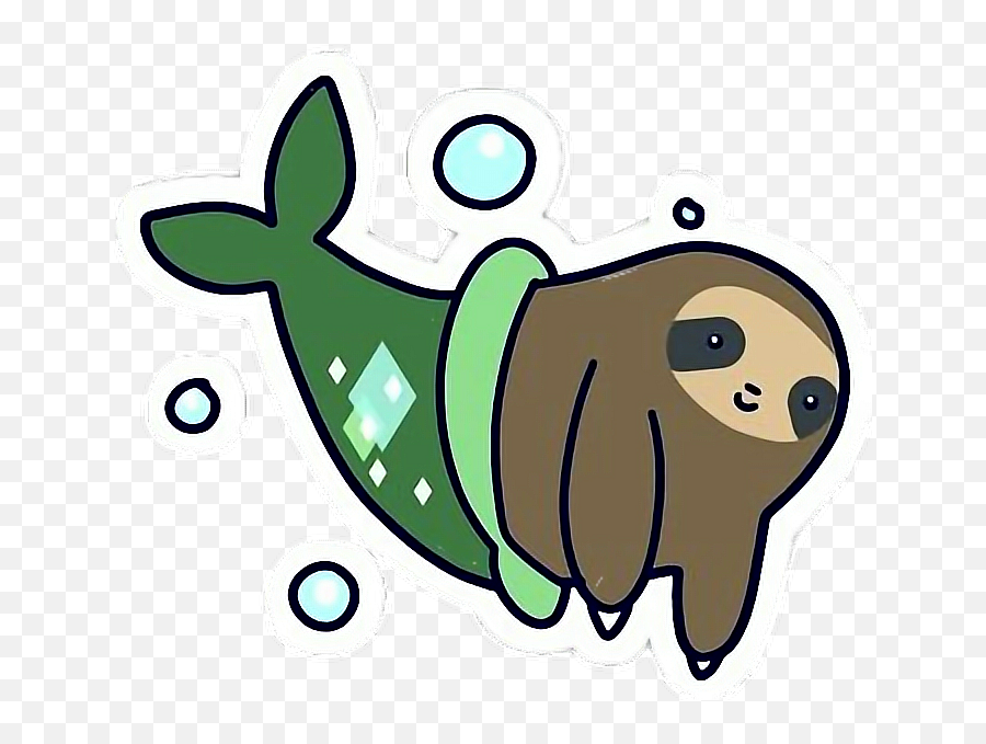 Https - Picsart Comisticker Merma Otter Kawaii Mermaid Sloth Emoji,Otter Emoji