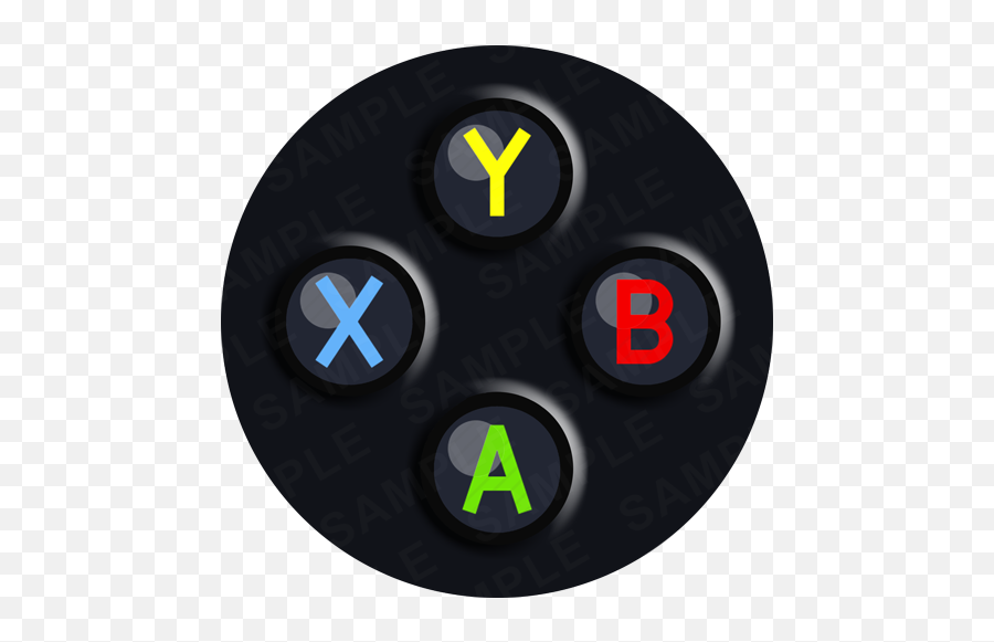 Xbox Buttons - Dot Emoji,Edible Emoji Cake Toppers