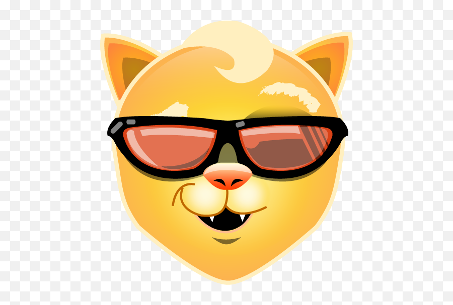 Download Cool Cat Png - Cat W Sunglass Emoji,Cool Emoji