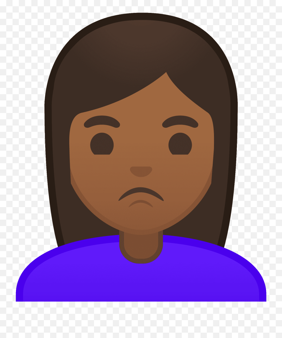 Woman Pouting Emoji Clipart - Morena Emoji,Woman Pouting Emoji
