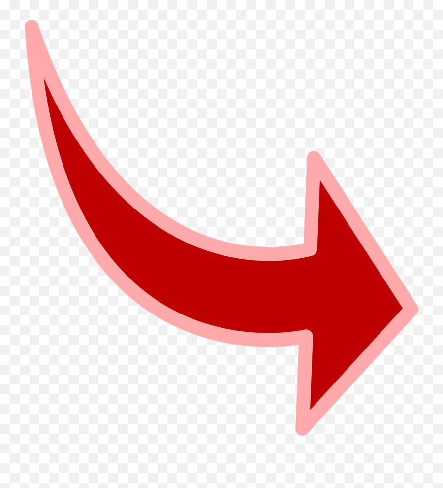Red Arrow With Blue Outline Png Svg Clip Art For Web - Cartoon Arrow Emoji,Red Arrow Emoji