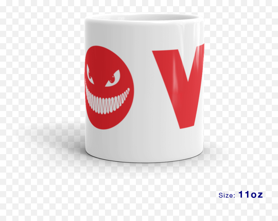 Sinister Love Coffee Mug U2014 Shark Fin Apparel Emoji,Coffeecup Emoticon